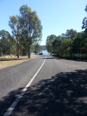 approaching cressbrook boat ramp