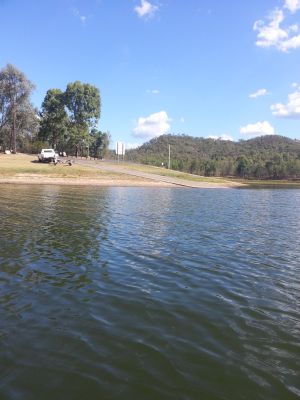 approaching cooby boat ramp